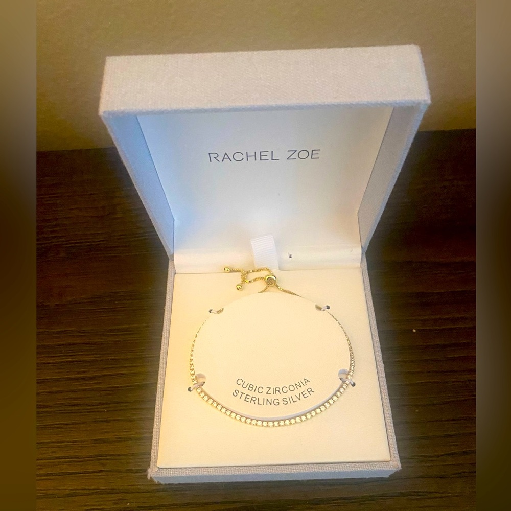 NEW Rachel Zoe adjustable gold bracelet